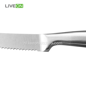 4-delige holle steelknife van steak